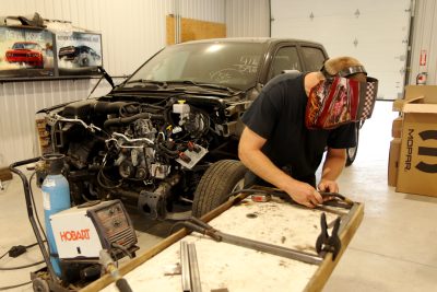 The autobody shop location for Bridgeview Motors in St. Thomas Ontario.